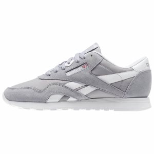 Reebok Classic Nylon Neutrals Turnschuhe Damen - Grau/Weiß/Grau - DE 387-MOB